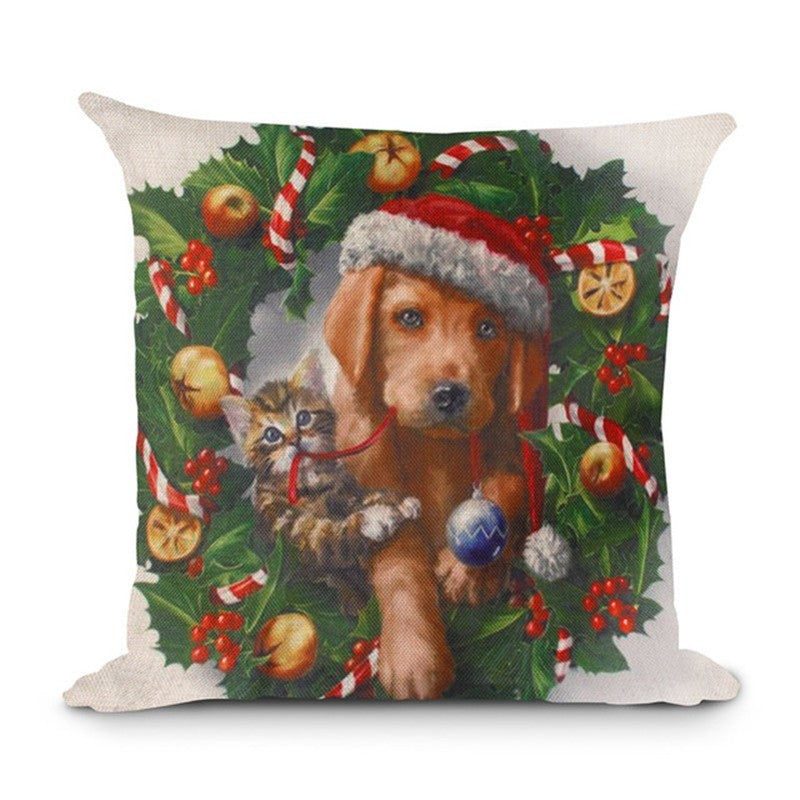 Home Creative Linen Christmas Pillowcase