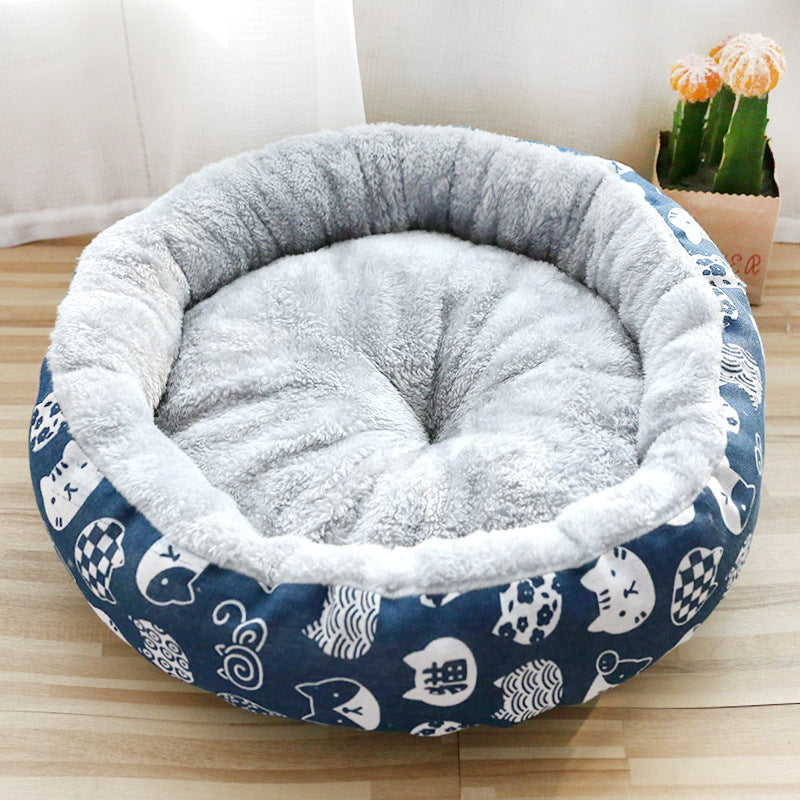 Dog And Cat Padded Cotton Bed