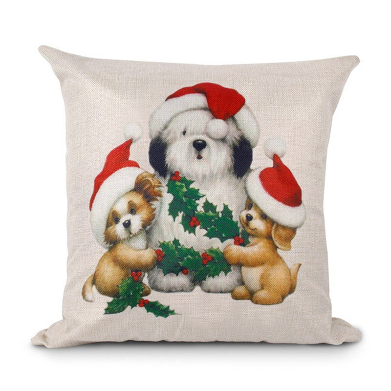 Home Creative Linen Christmas Pillowcase