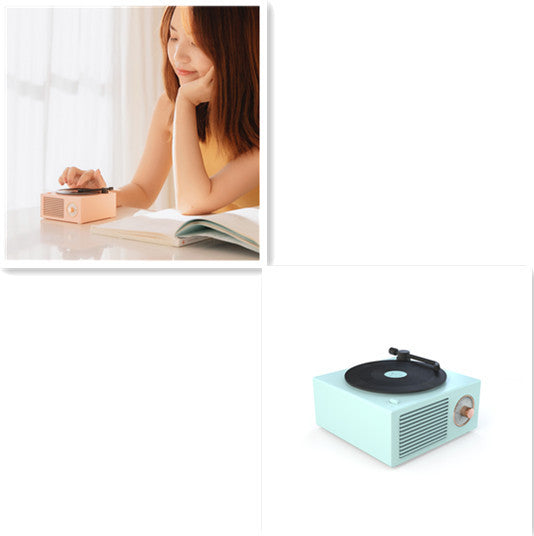 Retro Phonograph Wireless mini portable Bluetooth compatible speaker