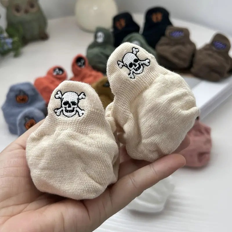 Cute Fun Embroidered Low Cut Socks