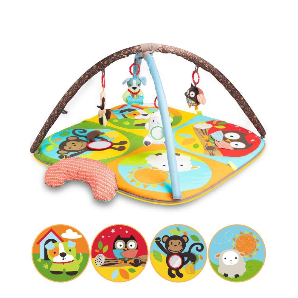 Keeygo Baby Play Mat Zoo Theme Sensory Infant Toy 0-6 Month