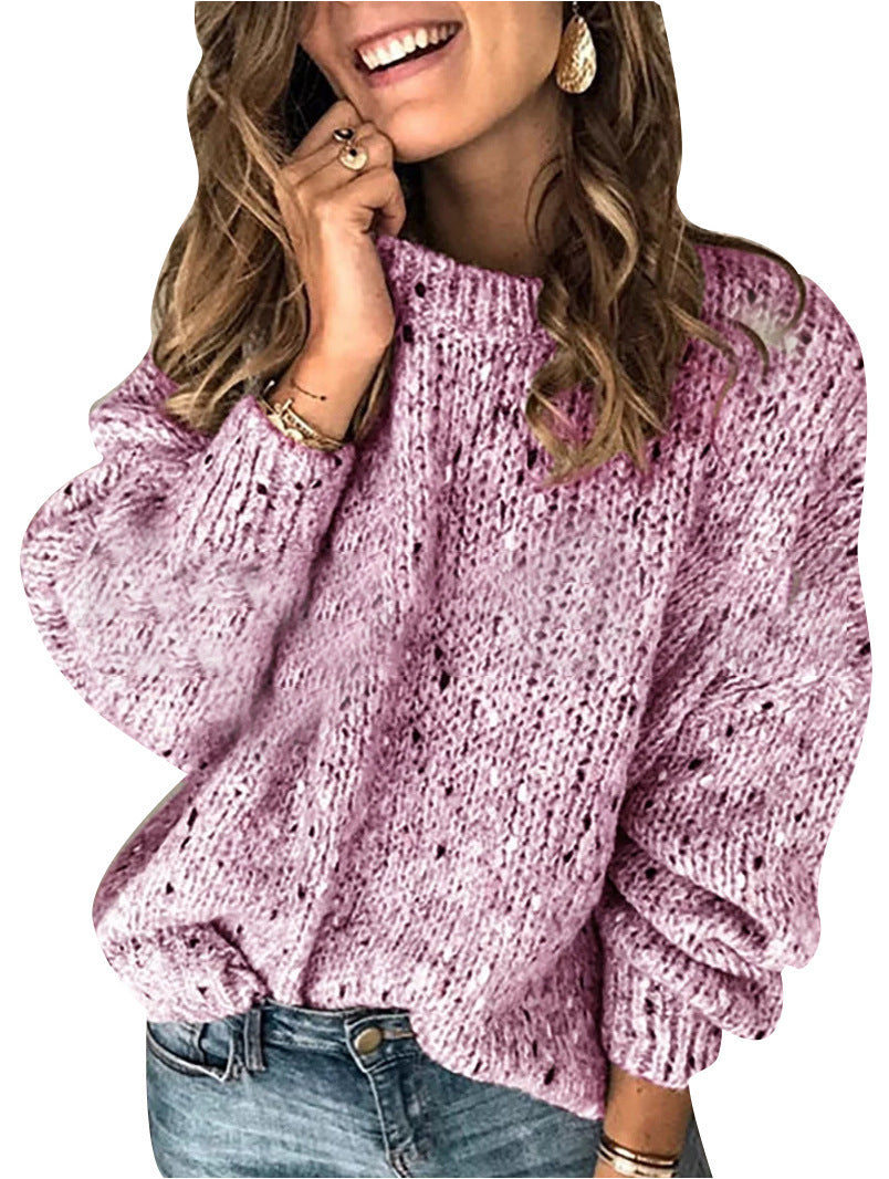 Polka Dot Knitted Women’s Sweater