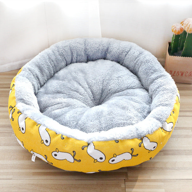 Dog And Cat Padded Cotton Bed