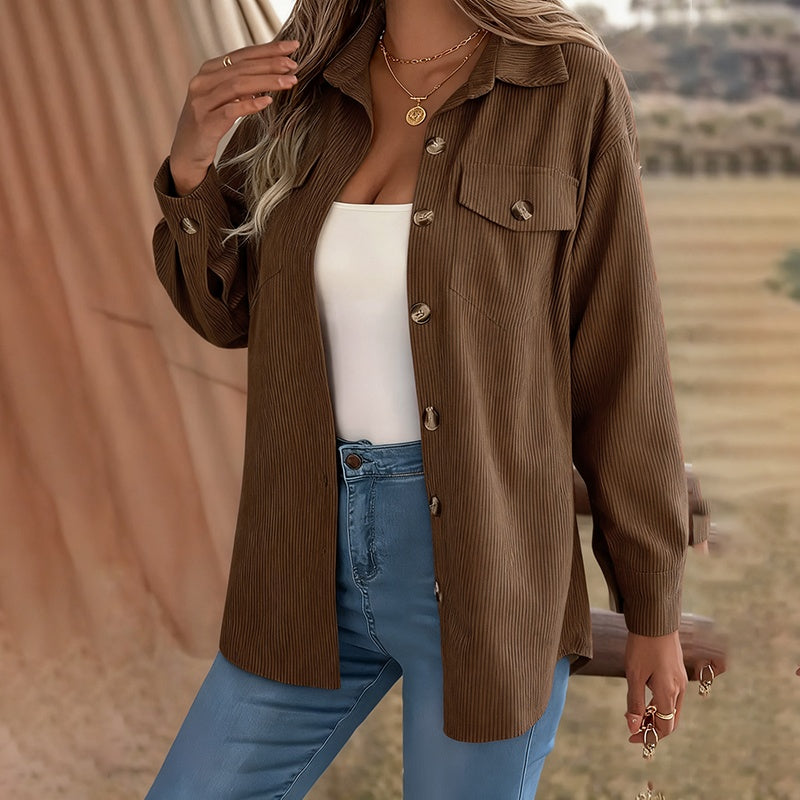 Women's Corduroy Shirt Jacket