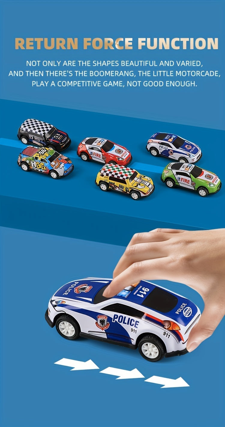 50-piece Metal Toy Car Set With Storage Box And Foldable Play Mat