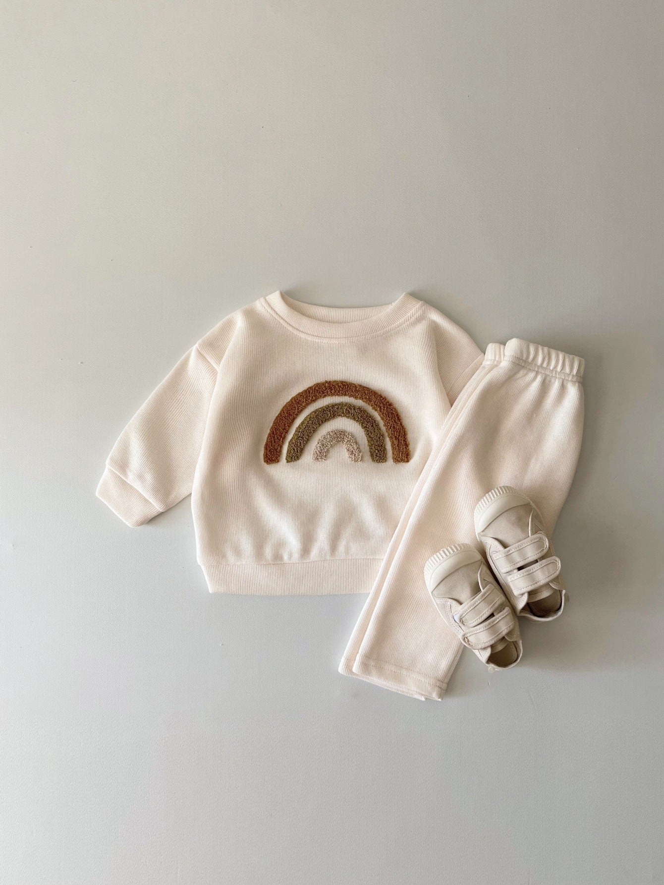 Newborn Embroidery Baby Long Sleeve Two-piece Suit