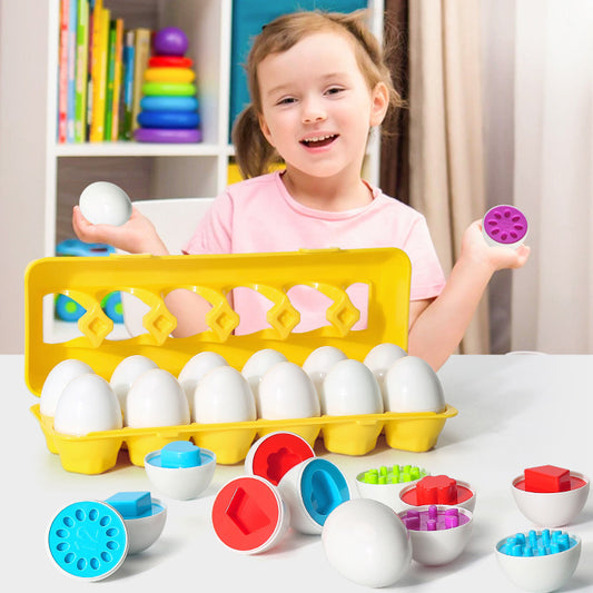 Smart Egg Shape Matching Montessori Eggs Toy for Kids & Children