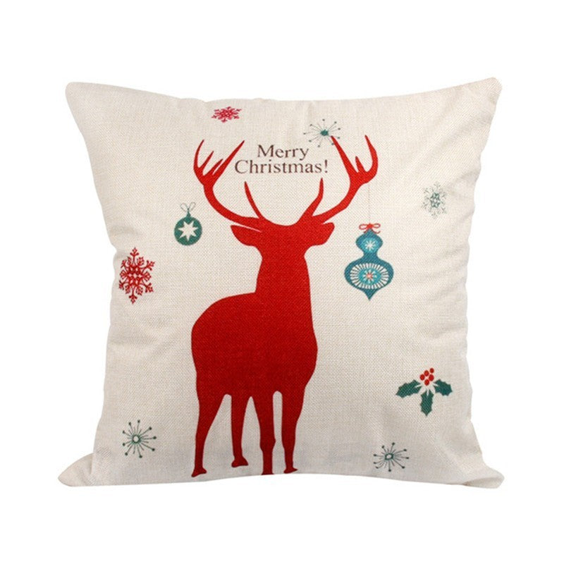 Home Creative Linen Christmas Pillowcase
