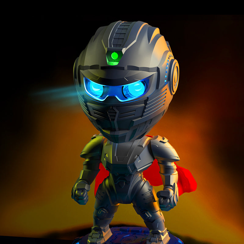 Mecha Samurai Starry Sky Projection Night Light