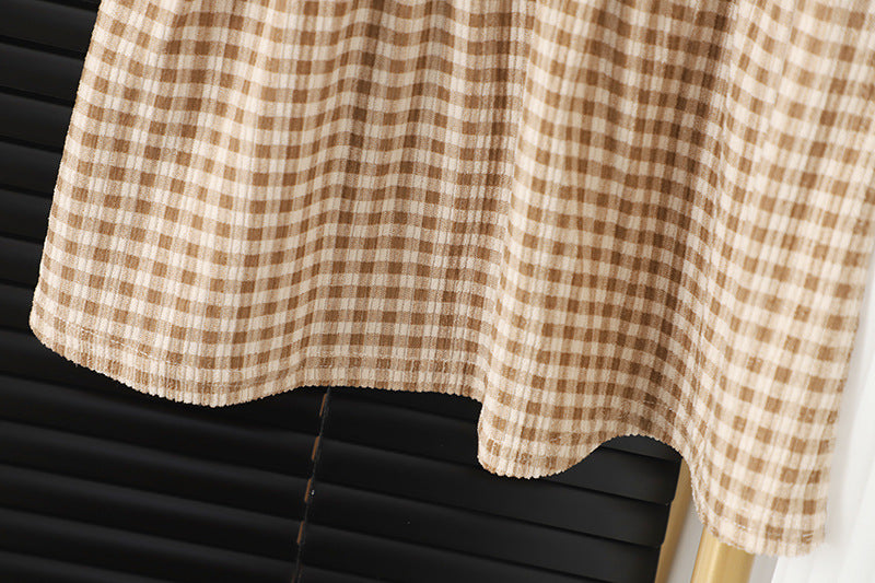 Girl Round-neck Long-sleeved Baby Dress Suit