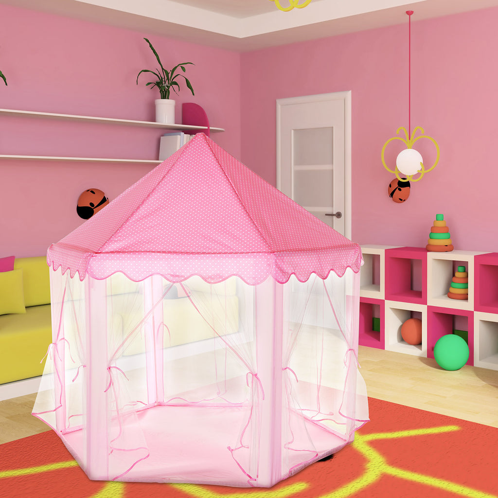 1Pc Kids Play Tents Princess For Girls Princess Castle Children Playhouse Indoor Outdoor Use With Carry Case