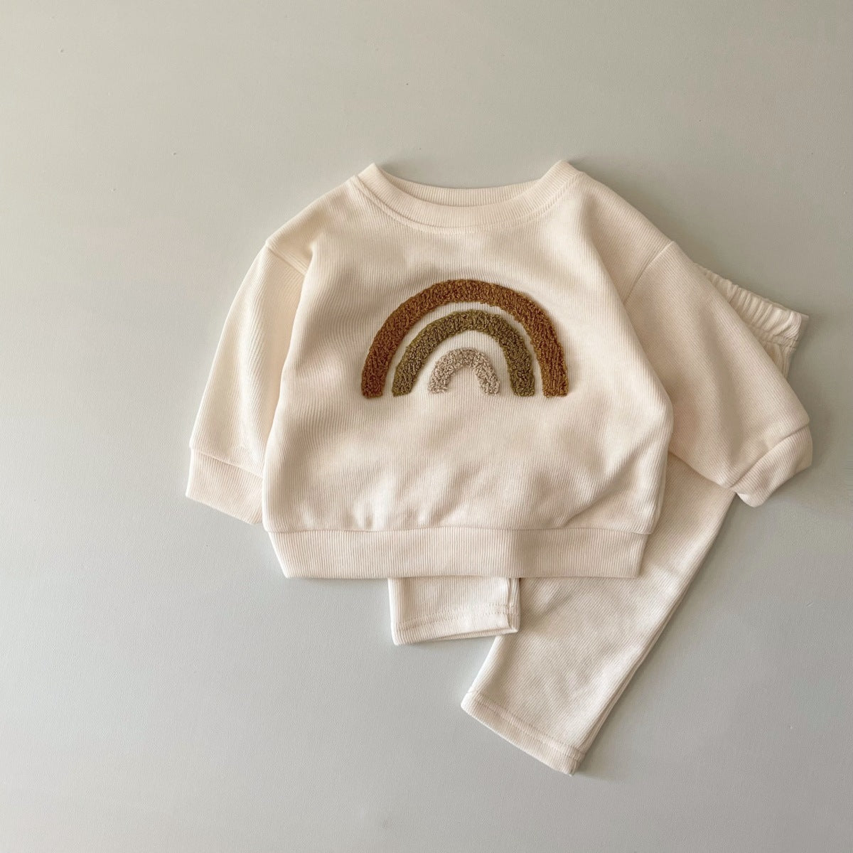 Newborn Embroidery Baby Long Sleeve Two-piece Suit