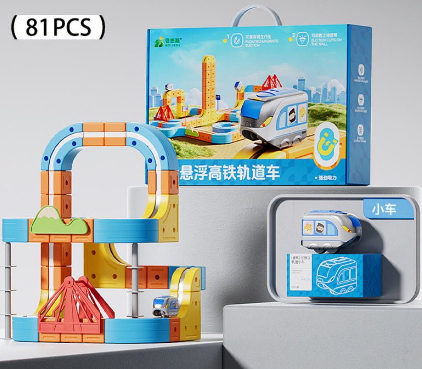 Children's Educational Electric Magnetic High-speed Rail Track Assembling Toys