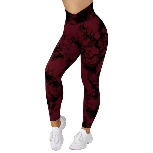 Seamless Tie Dye Sporty Leggings