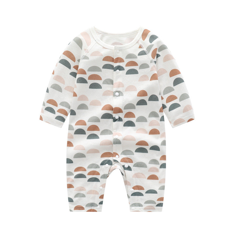 Bamboo Fiber Baby Jumpsuit Unisex Long Sleeve