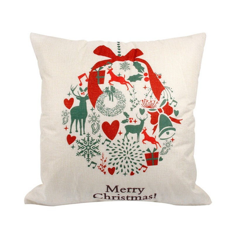 Home Creative Linen Christmas Pillowcase