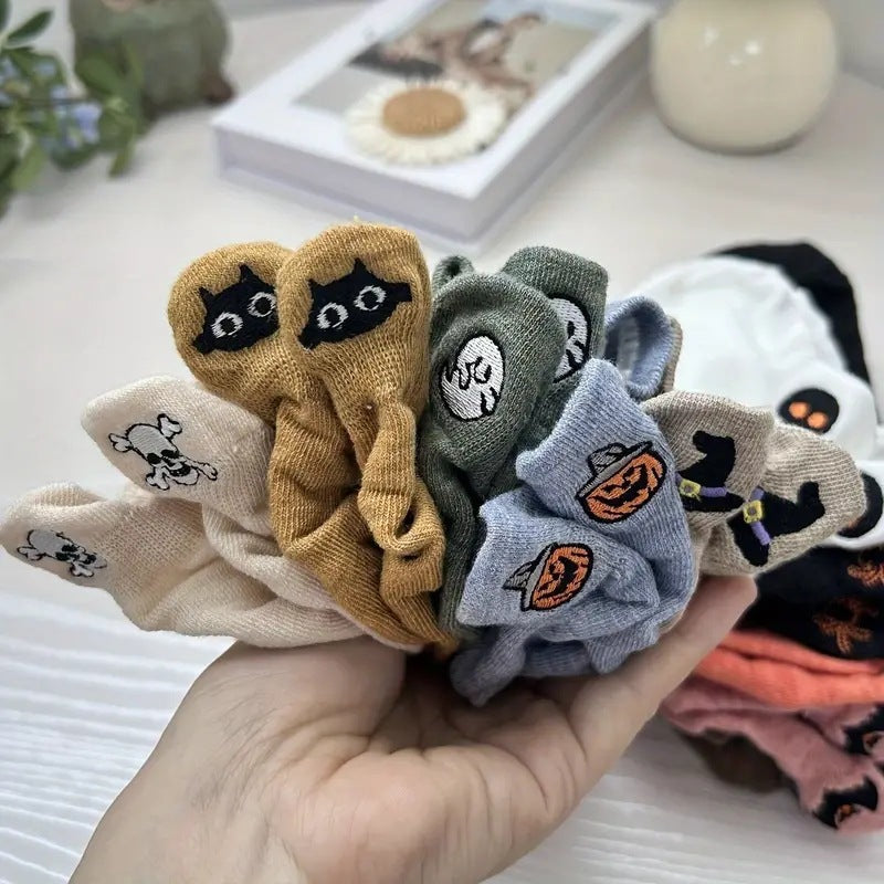 Cute Fun Embroidered Low Cut Socks