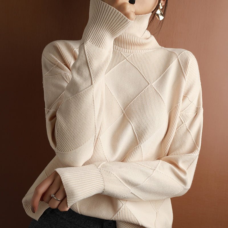 Women's Knitted Long-sleeved Sweater