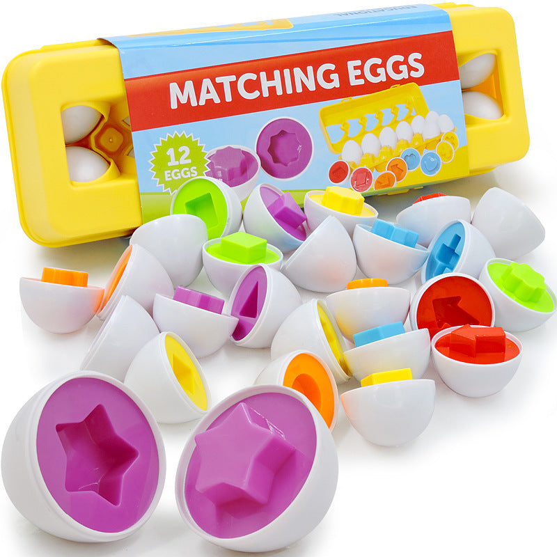 Smart Egg Shape Matching Montessori Eggs Toy for Kids & Children