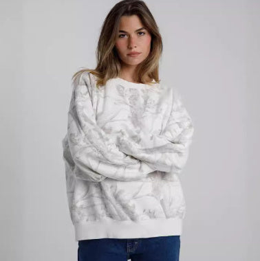 Two Piece Set Women Camouflage Hoodie Maple Leaf Print Sweatshirt & Pants