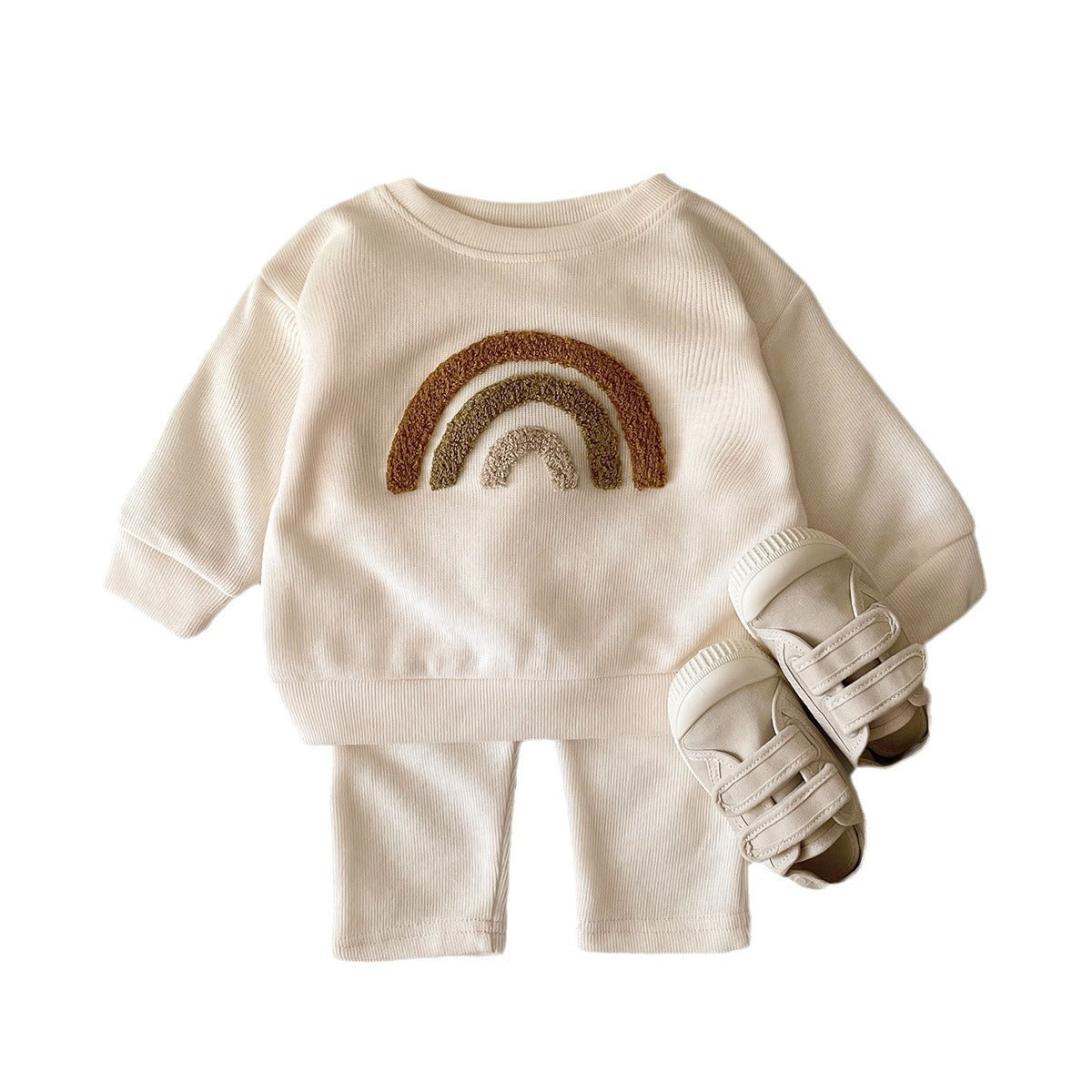 Newborn Embroidery Baby Long Sleeve Two-piece Suit