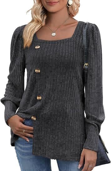 Women's Sunken Stripe Long-sleeved Top