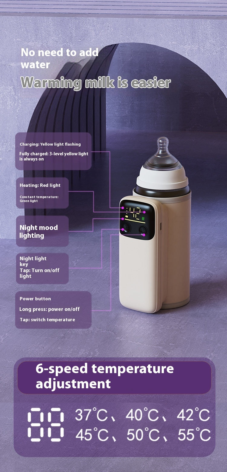 Battery Powered Milk Warmer Baby Bottle