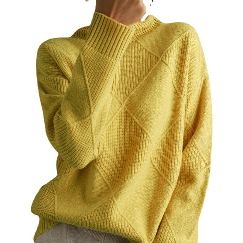 Women's Knitted Long-sleeved Sweater