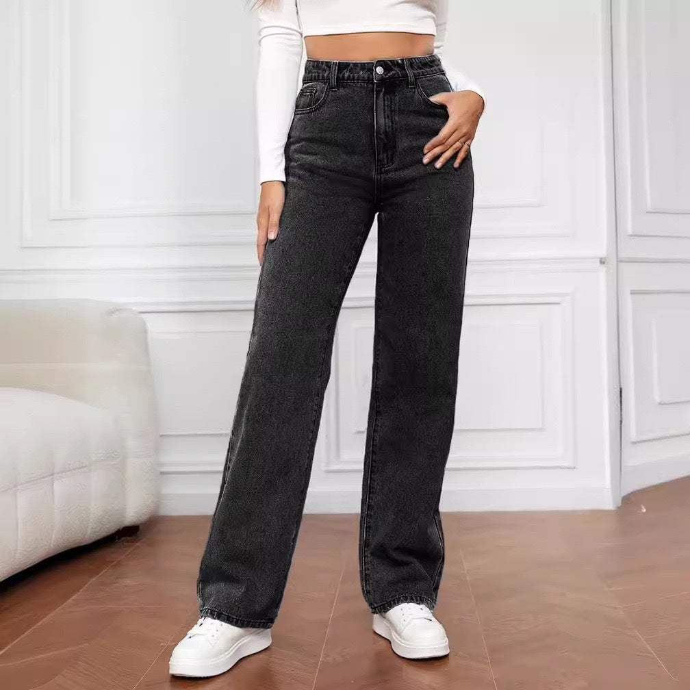 Ladies Wide Leg Jeans