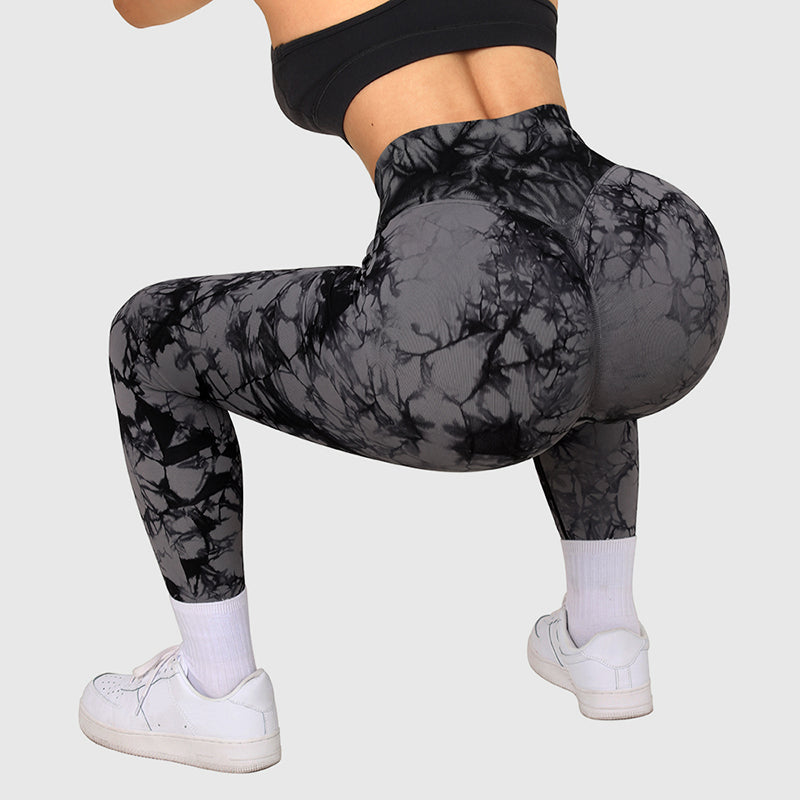 Seamless Tie Dye Sporty Leggings