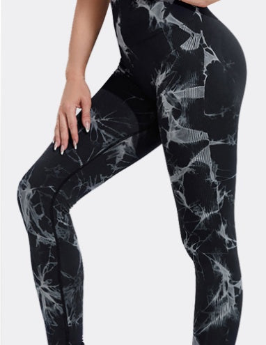 Seamless Tie Dye Sporty Leggings