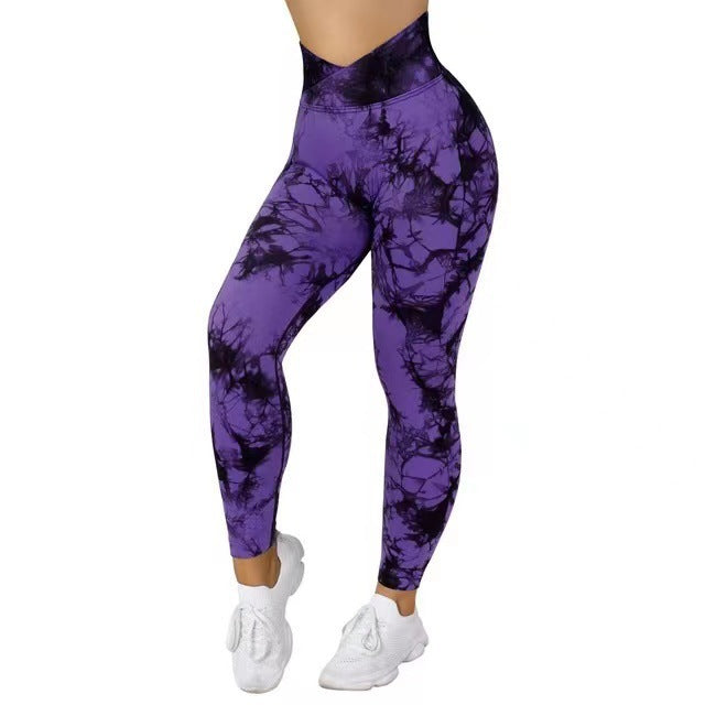 Seamless Tie Dye Sporty Leggings