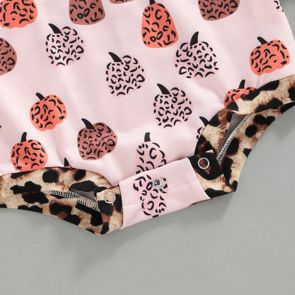 Baby Girl Halloween Jumpsuit Pumpkin Fall Romper
