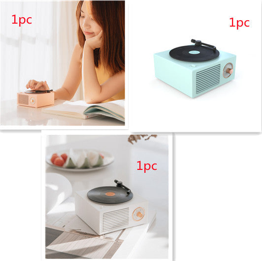 Retro Phonograph Wireless mini portable Bluetooth compatible speaker