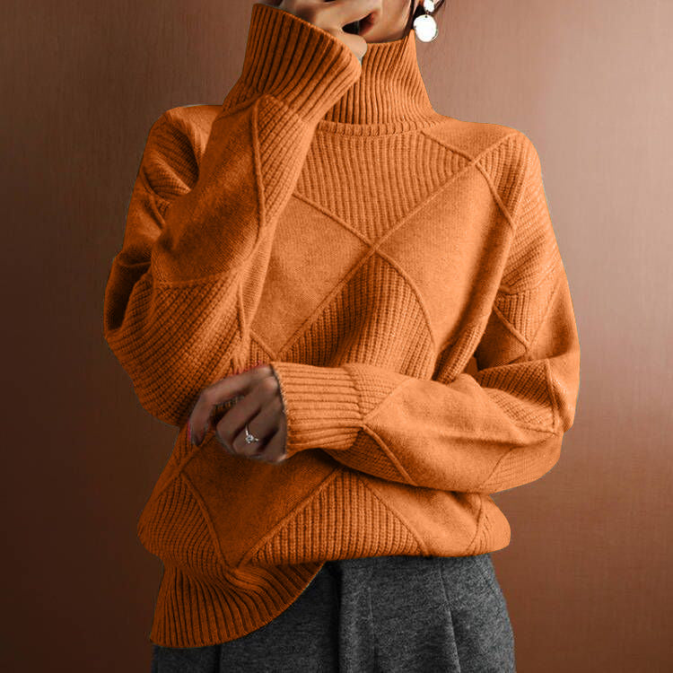 Women's Knitted Long-sleeved Sweater